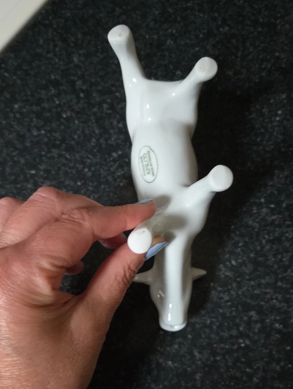 Apilco PorcelainWhite Ceramic Cow Creamer Made In France